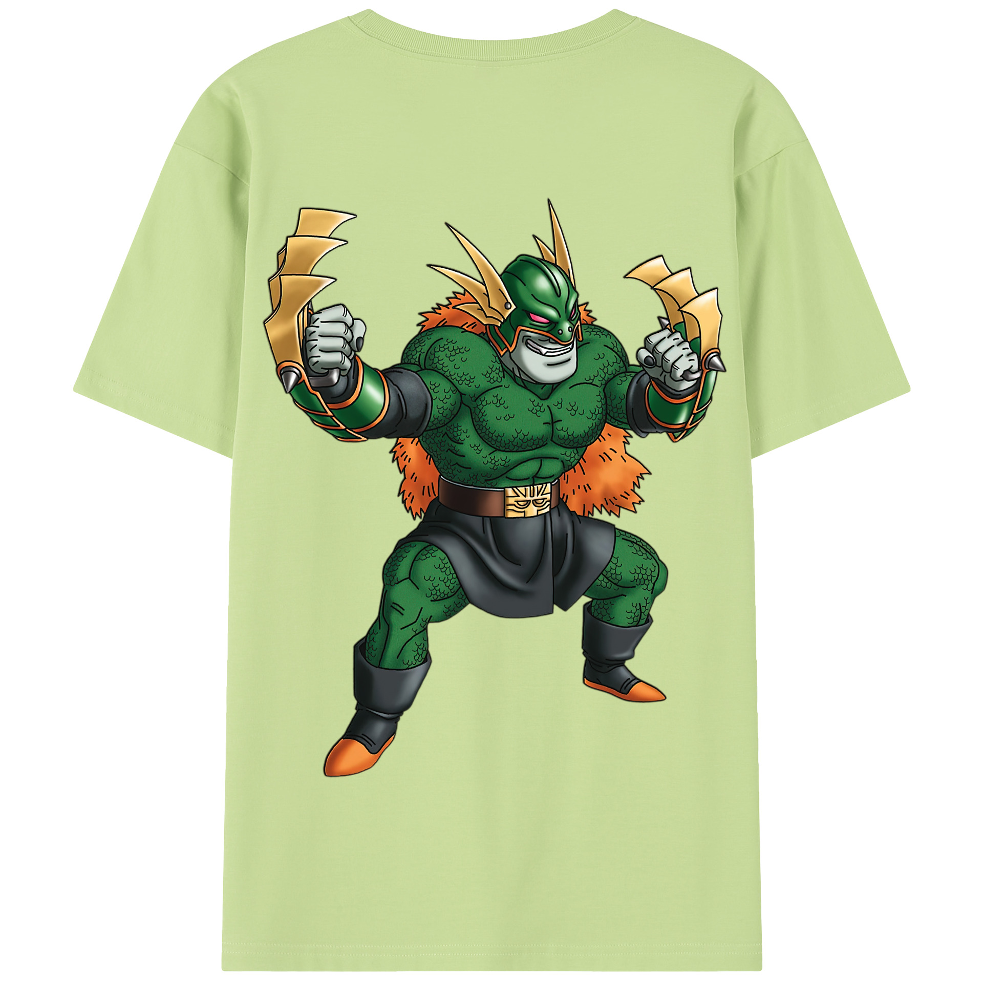 （画像用） ドラゴンクエスト Doragon Kuesuto Dragon Quest 綿100％半袖Tシャツ（背面プリント）